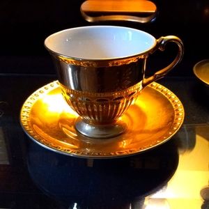 Crown Devon Teacup and matching saucer
